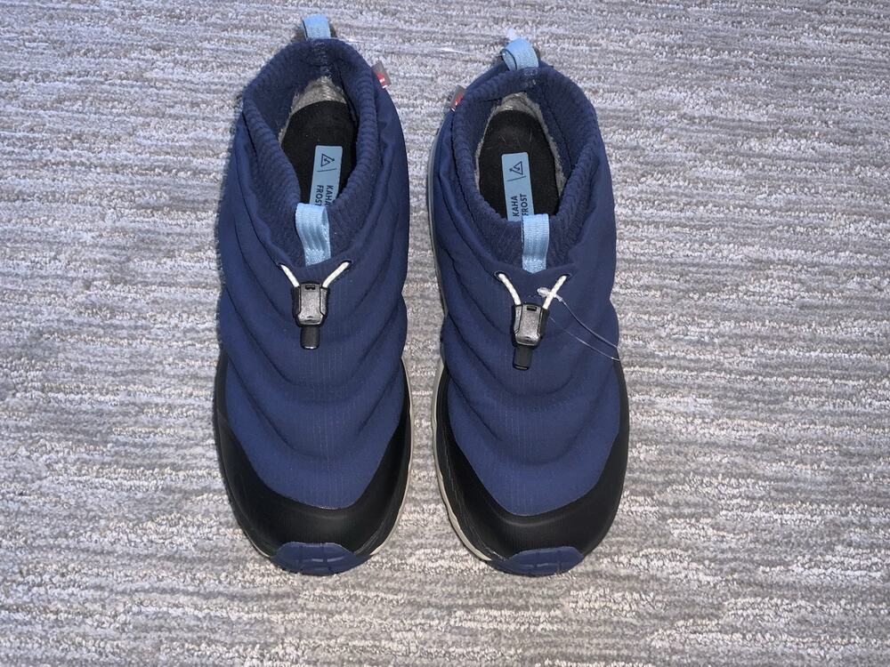 HOKA Kaha 2 Frost Moc GTX Shoes Men's Size9D Midnight Blue/Oyster Mushrom New